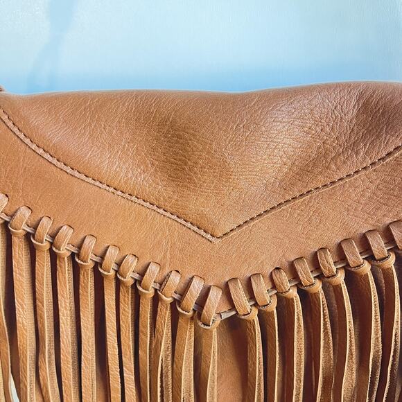 HDE Women's PU Leather Hobo Fringe Crossbody Tassel Purse Vintage Small Handbag - Picture 2 of 8